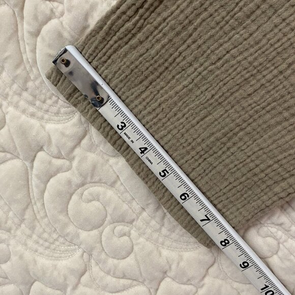 Calvin Klein Crinkle Cotton Pants Pull On Size Medium Straight Leg Relaxed Fit - Picture 12 of 12